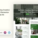 Crealab – Coworking Creative Space Elementor Template Kit