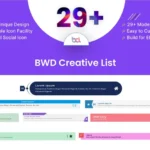 Creative List addon for elementor