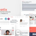Creatix – Personal Portfolio & Resume Elementor Template Kit