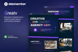 Mua Creatv – Creative Design Agency Elementor Template Kit giá rẻ