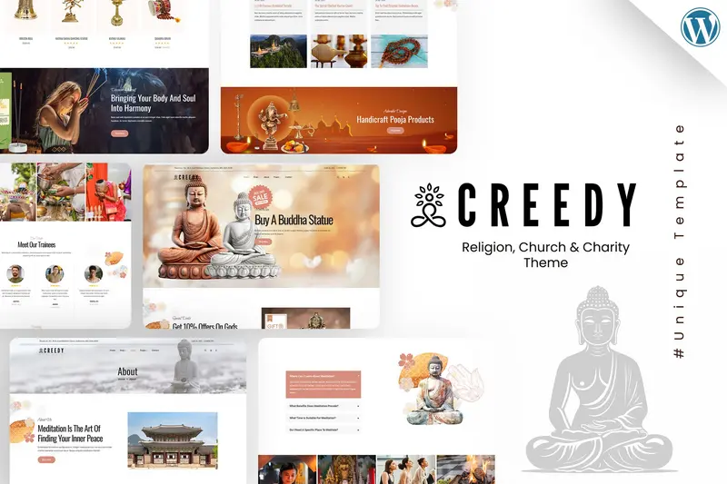 Mua Creedy - Religion, Church WordPress Theme giá rẻ