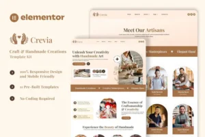 Mua Crevia - Craft & Handmade Creations Elementor Template Kit giá rẻ