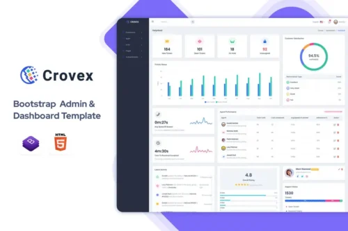 Mua Crovex - Admin & Dashboard Template giá rẻ