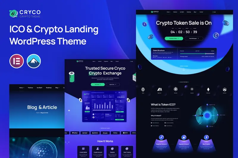 Mua Cryco - ICO & Crypto Landing WordPress Theme giá rẻ