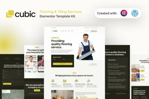 Mua Cubic - Flooring & Tiling Services Elementor Pro Template Kit giá rẻ