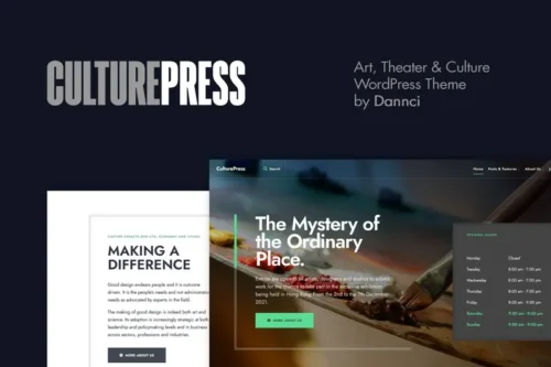 Mua CulturePress - Art & Culture WordPress theme giá rẻ