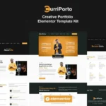 Curriporto – Creative Portfolio Elementor Pro Template Kit