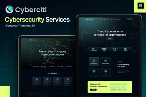 Mua Cyberciti - Cyber Security Services Elementor Template Kit giá rẻ