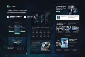 Mua Cybro - Cyber Security Services Elementor Template Kit giá rẻ