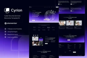 Mua Cyrion - Cyber Security Services Elementor Template Kit giá rẻ