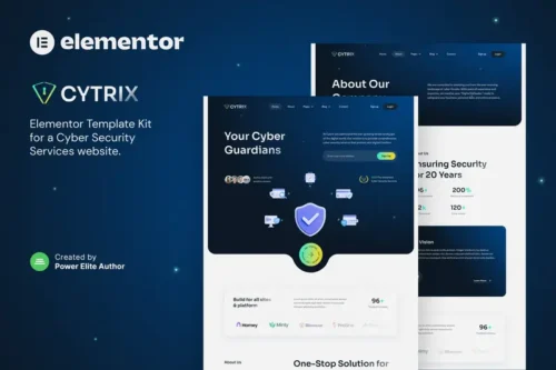 Mua Cytrix – Cyber Security Services Elementor Template Kit giá rẻ