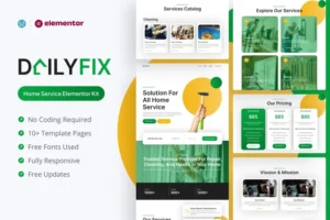 Mua Dailyfix - Home Service Elementor Template Kit giá rẻ