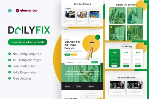 Mua Dailyfix - Home Service Elementor Template Kit giá rẻ