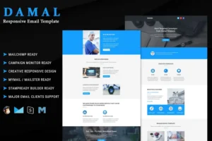 Mua DAMAL - Multipurpose Responsive Email Template giá rẻ