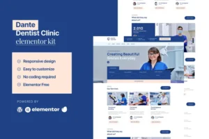 Mua Dante - Dentist & Dental Clinic Elementor Template Kit giá rẻ