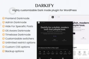 Mua Darkify - WordPress Dark Mode Plugin giá rẻ