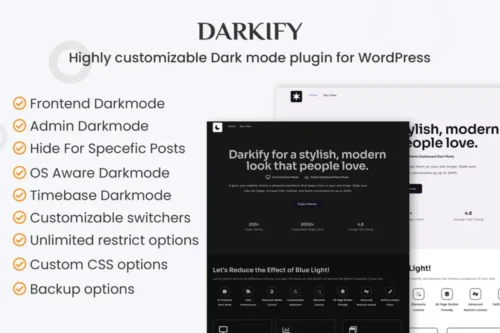 Mua Darkify - WordPress Dark Mode Plugin giá rẻ