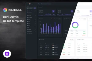 Mua Darkone - Dark Admin Dashboard and UI Kit Template giá rẻ