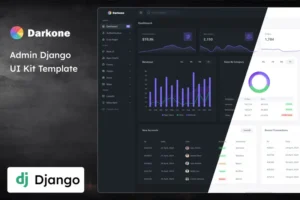 Mua Darkone - Dark Django Admin & UI Kit Template giá rẻ