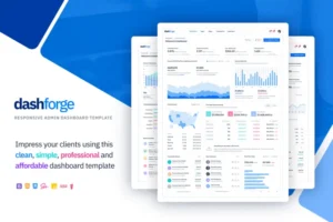 Mua Dashforge Responsive Dashboard Admin Template giá rẻ
