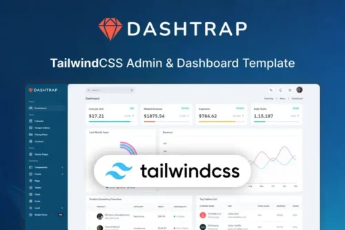 Mua Dashtrap - Tailwind Admin Layout UI Kit Template giá rẻ