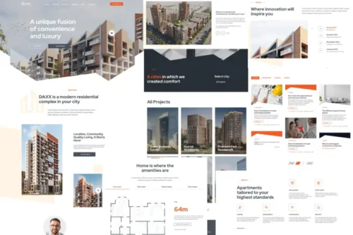 Mua DAXX - Apartment Complex WordPress Theme giá rẻ