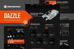 Mua Dazzle - Manufacturing & Factory Elementor Pro template Kit giá rẻ