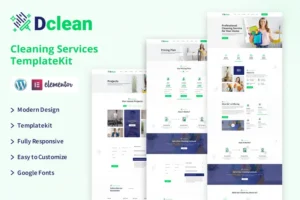 Mua Dclean | Cleaning Services Elementor Template Kit giá rẻ