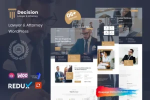 Mua Decision - Law & Lawyer WordPress Theme giá rẻ