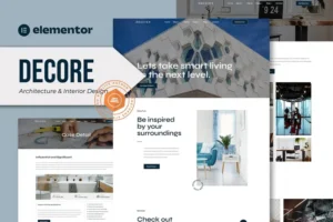 Mua Decore - Architecture & Interior Design Elementor Pro Template Kit giá rẻ
