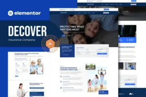 Mua Decover - Insurance Company Elementor Pro Template Kit giá rẻ