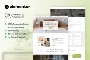Mua Decozia - Interior Design Service Elementor Template Kit giá rẻ