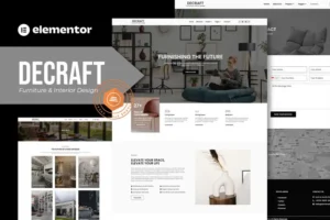 Mua Decraft - Furniture & Interior Design Elementor Template Kit giá rẻ