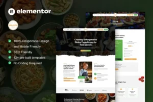 Mua Delecta - Catering Service & Restaurant Elementor Template Kit giá rẻ
