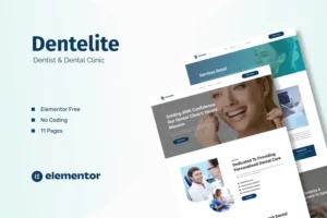 Mua Dentelite - Dentist & Dental Clinic Elementor Template Kit giá rẻ