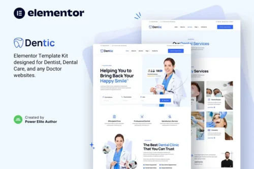Mua Dentic – Dentist & Dental Clinic Elementor Template Kit giá rẻ