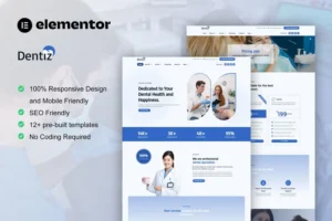 Mua Dentiz - Dentist & Dental Care Elementor Pro Template Kit giá rẻ