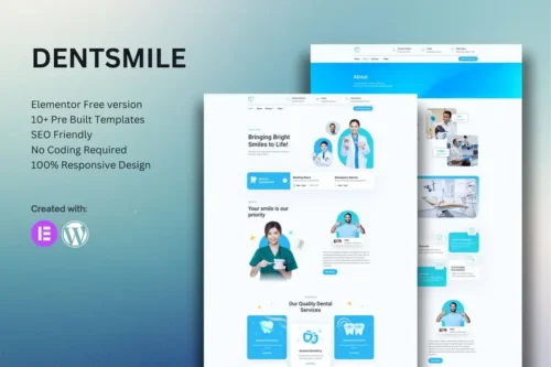 Mua Dentsmile – Dentist & Dental Clinic Elementor Template Kit giá rẻ
