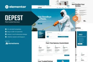 Mua Depest - Pest Control Services Elementor Template Kit giá rẻ