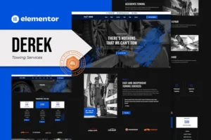 Mua Derek - Towing Services Elementor Pro Template Kit giá rẻ