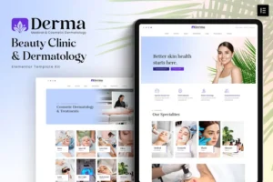 Mua Derma - Beauty Clinic & Dermatology Elementor Template Kit giá rẻ