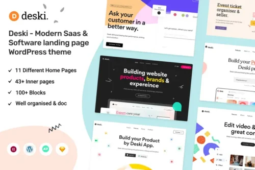 Mua Deski - Modern Saas & Software WordPress Theme giá rẻ