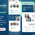 DevOn | Digital Product Design Agency Elementor Template Kit