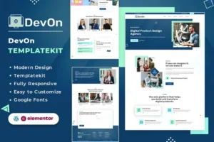 Mua DevOn | Digital Product Design Agency Elementor Template Kit giá rẻ