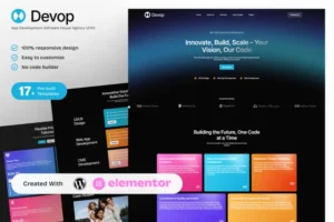 Mua Devop – App Development & Software House Elementor Template Kit giá rẻ
