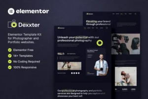 Mua Dexxter – Photography & Portfolio Elementor Template Kit giá rẻ