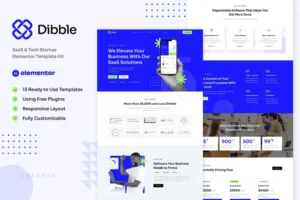 Mua Dibble - SaaS & Tech Startup Elementor Template Kit giá rẻ