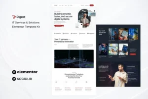 Mua Digest - IT Services & Solutions Elementor Template Kit giá rẻ