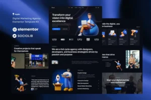 Mua DigiBiz - Digital Marketing Agency Elementor Template Kit giá rẻ