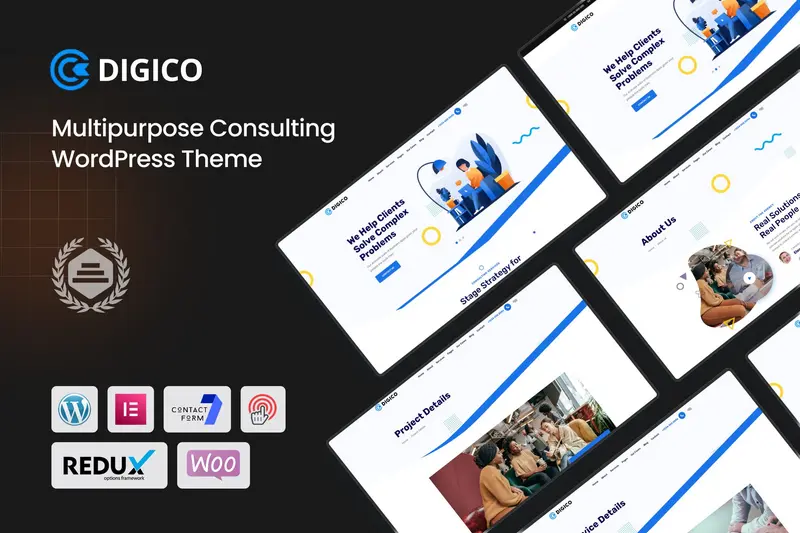 Mua Digico - Multipurpose Consulting WordPress Theme giá rẻ